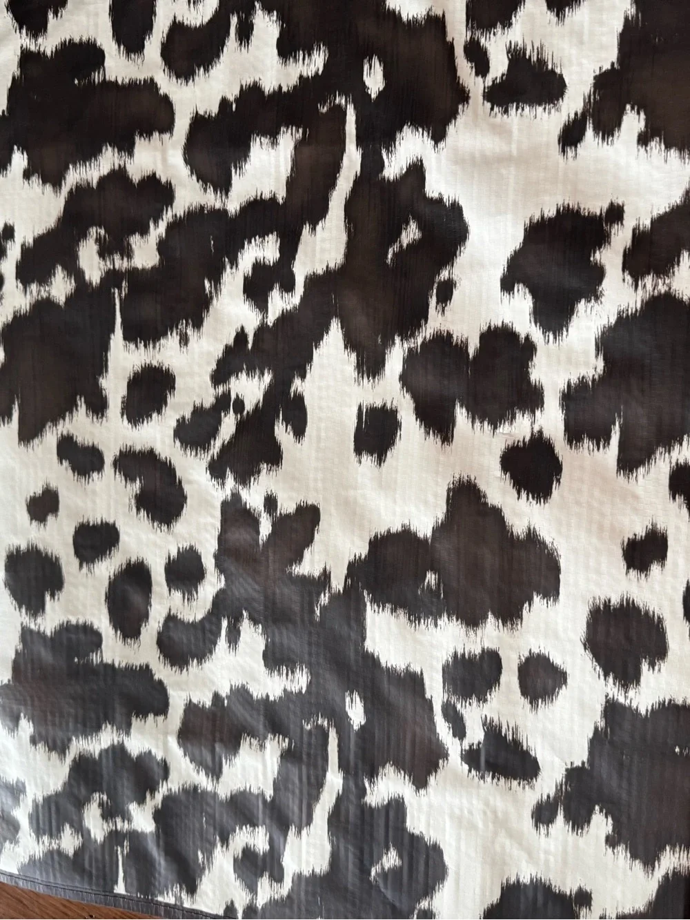 T.J.Maxx Cowhide-Print Reusable Tote Bags - Black, White & Brown x 2